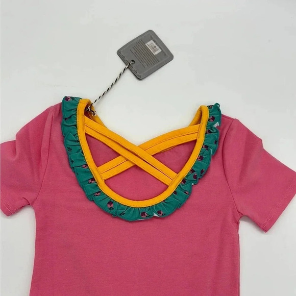 Matilda Jane Girls Pink Body Suit with ruffle collar NEW 6 - Picture 5 of 5